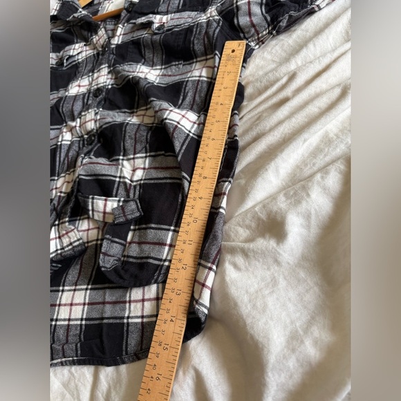 Tilley women’s plaid button down flannel long sleeve medium buffalo check - Picture 7 of 11